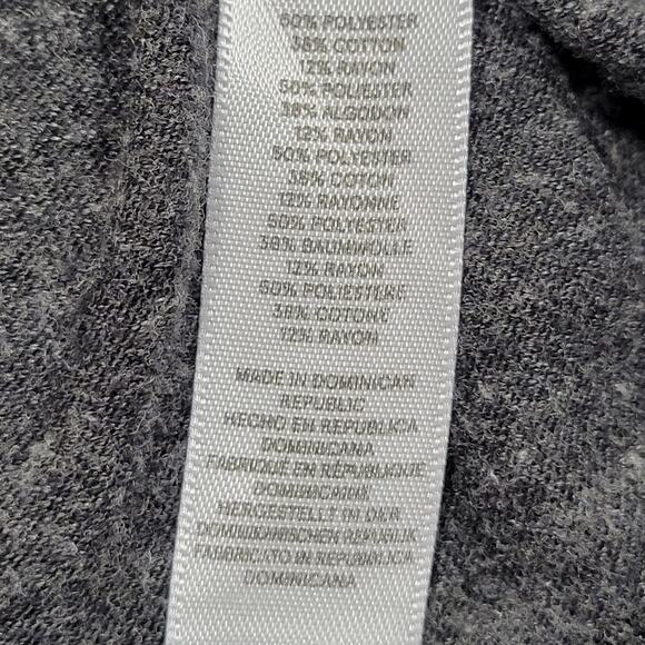 Alternative Earth Gray Heather Shirt Sporty V-Neck Short Sleeves Women's Medium - Picture 9 of 10